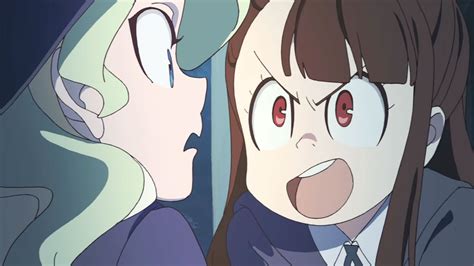 The duo of akko and diana in little witch academia
